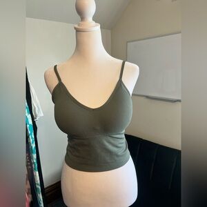 3/$15 Olive Green Women's Camisole Top